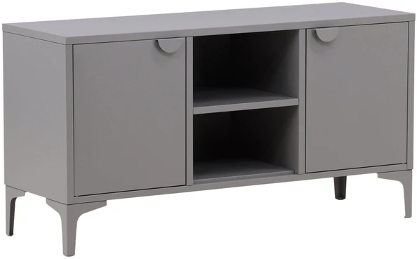 Venture Design Televizoriaus stovas, Piringas, 120x63 cm, Pilka
