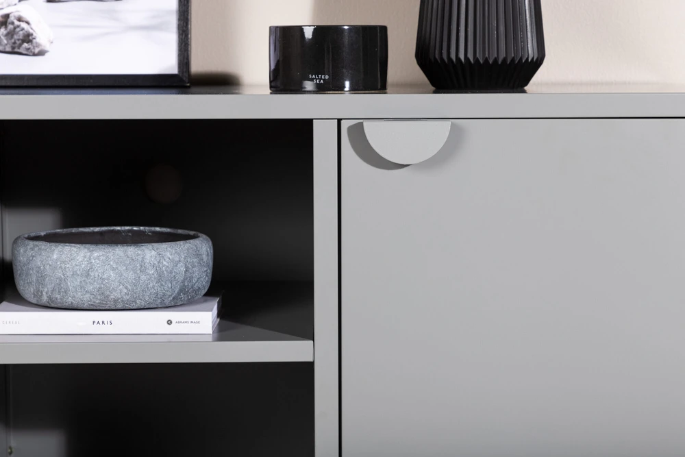 Venture Design Televizoriaus stovas, Piringas, 120x63 cm, Pilka