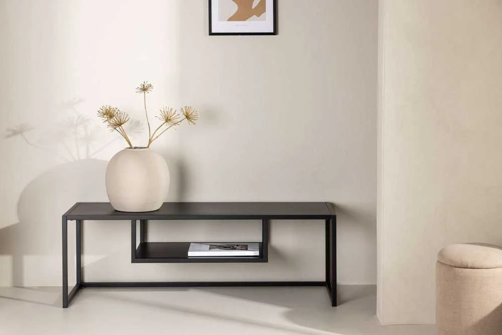Venture Design Televizoriaus stovas, Riverside, 120x40 cm, Juodas