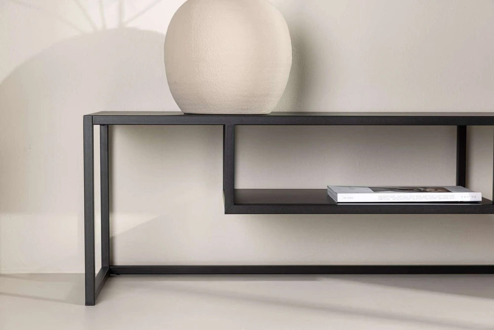 Venture Design Televizoriaus stovas, Riverside, 120x40 cm, Juodas