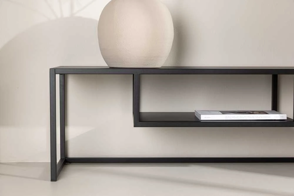 Venture Design Televizoriaus stovas, Riverside, 120x40 cm, Juodas