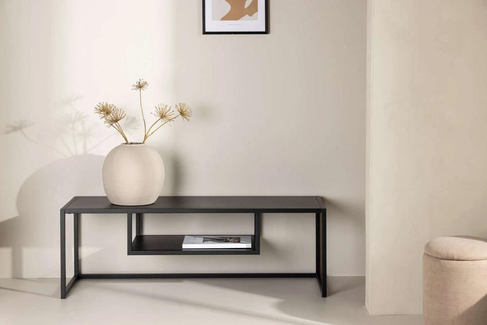Venture Design Televizoriaus stovas, Riverside, 120x40 cm, Juodas