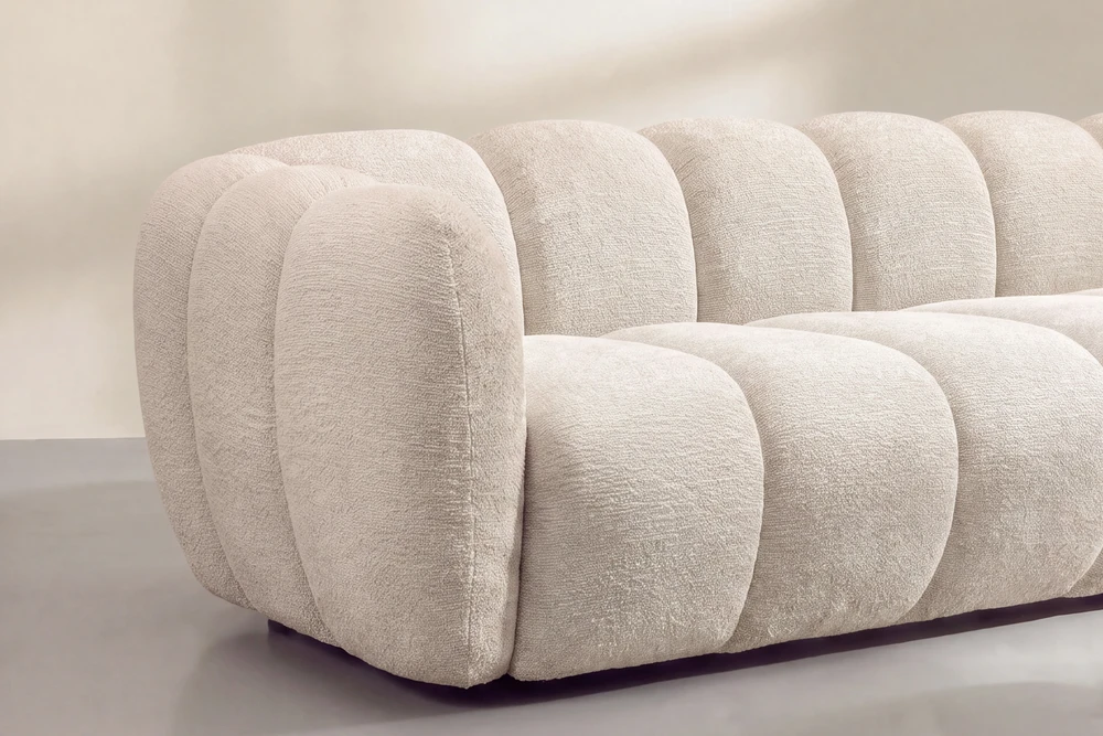 Venture Design trivietė sofa Bobo, smėlio spalvos, poliesteris