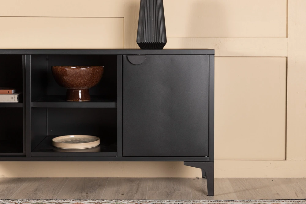 Venture Design TV stovas Piring juodas plienas