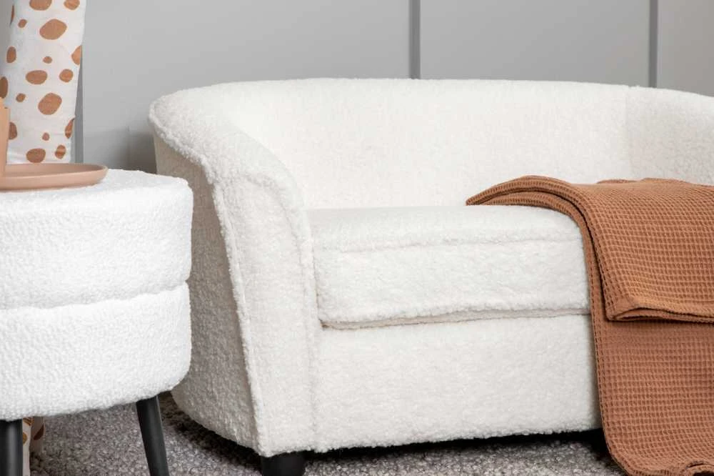 Venture Design Vaikiška sofa, Måna, 72x44 cm, Balta
