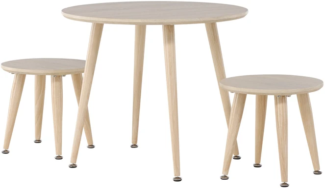 Venture Design Vaikiškas staliukų rinkinys, balintas, 60 cm, baltas