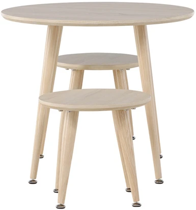 Venture Design Vaikiškas staliukų rinkinys, balintas, 60 cm, baltas