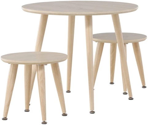 Venture Design Vaikiškas staliukų rinkinys, balintas, 60 cm, baltas
