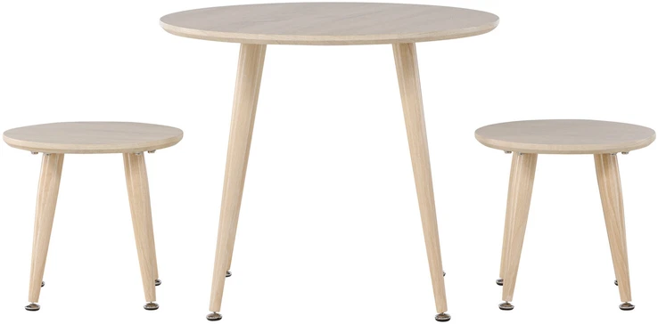Venture Design Vaikiškas staliukų rinkinys, balintas, 60 cm, baltas