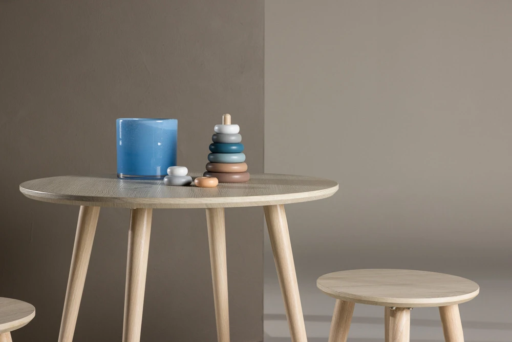 Venture Design Vaikiškas staliukų rinkinys, balintas, 60 cm, baltas