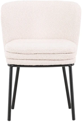 Venture Design Valgomasis kėdė, Agnes, 2 vnt., 56,5x46,5x76,5 cm, Balta