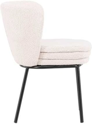 Venture Design Valgomasis kėdė, Agnes, 2 vnt., 56,5x46,5x76,5 cm, Balta