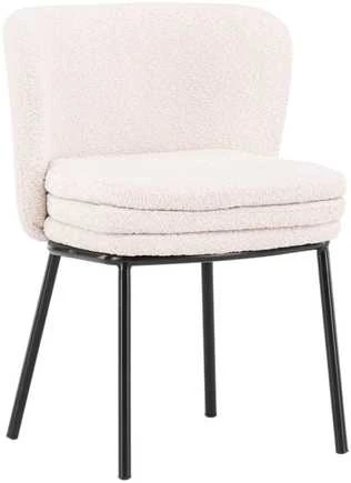Venture Design Valgomasis kėdė, Agnes, 2 vnt., 56,5x46,5x76,5 cm, Balta