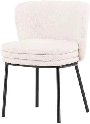 Venture Design Valgomasis kėdė, Agnes, 2 vnt., 56,5x46,5x76,5 cm, Balta