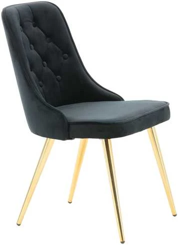 Venture Home Valgomojo kėdės Velvet Deluxe, 2vnt., juodos, aksomas