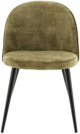 Venture Design Valgomasis kėdė, aksomas, 57x50x76.5 cm, žalia