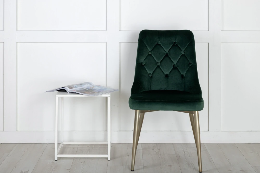 Venture Design Valgomasis kėdė, aksomas Lyx, 66x50x88.5 cm, žalia