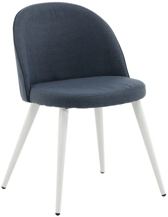 Venture Design Valgomasis kėdė, aksomas, 57x50x76.5 cm, mėlyna