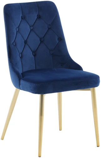 Venture Design Valgomasis kėdė, aksomas Lyx, 66x50x88.5 cm, mėlyna