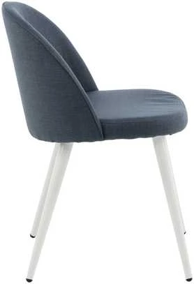 Venture Design Valgomasis kėdė, aksomas, 57x50x76.5 cm, mėlyna