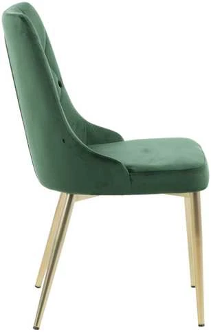 Venture Design Valgomasis kėdė, aksomas Lyx, 66x50x88.5 cm, žalia