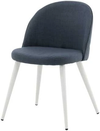 Venture Design Valgomasis kėdė, aksomas, 57x50x76.5 cm, mėlyna