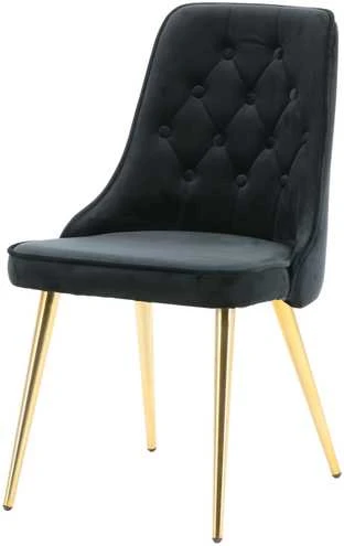 Venture Home Valgomojo kėdės Velvet Deluxe, 2vnt., juodos, aksomas