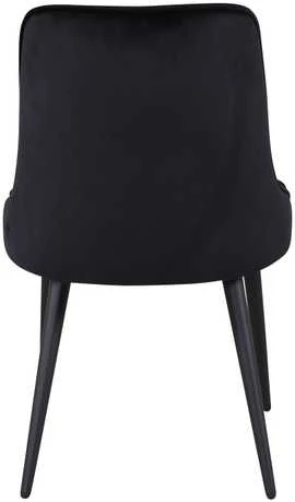 Venture Design Valgomasis kėdė, aksomas deliux, 66x50x88.5 cm, juoda