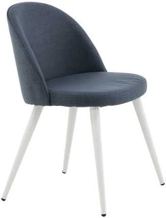 Venture Design Valgomasis kėdė, aksomas, 57x50x76.5 cm, mėlyna