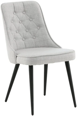 Venture Design Valgomasis kėdė, aksominis prabangus, 66x50x88,5 cm, pilka