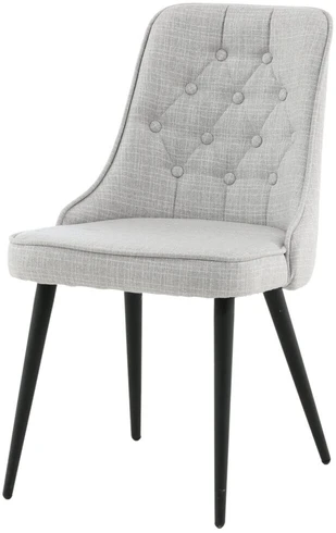 Venture Design Valgomasis kėdė, aksominis prabangus, 66x50x88,5 cm, pilka