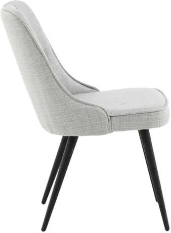Venture Design Valgomasis kėdė, aksominis prabangus, 66x50x88,5 cm, pilka