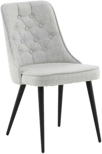 Venture Design Valgomasis kėdė, aksominis prabangus, 66x50x88,5 cm, pilka