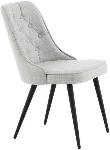Venture Design Valgomasis kėdė, aksominis prabangus, 66x50x88,5 cm, pilka