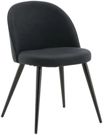 Venture Design Venture Home Valgomojo kėdės Velvet, 2vnt., juodos, poliesteris