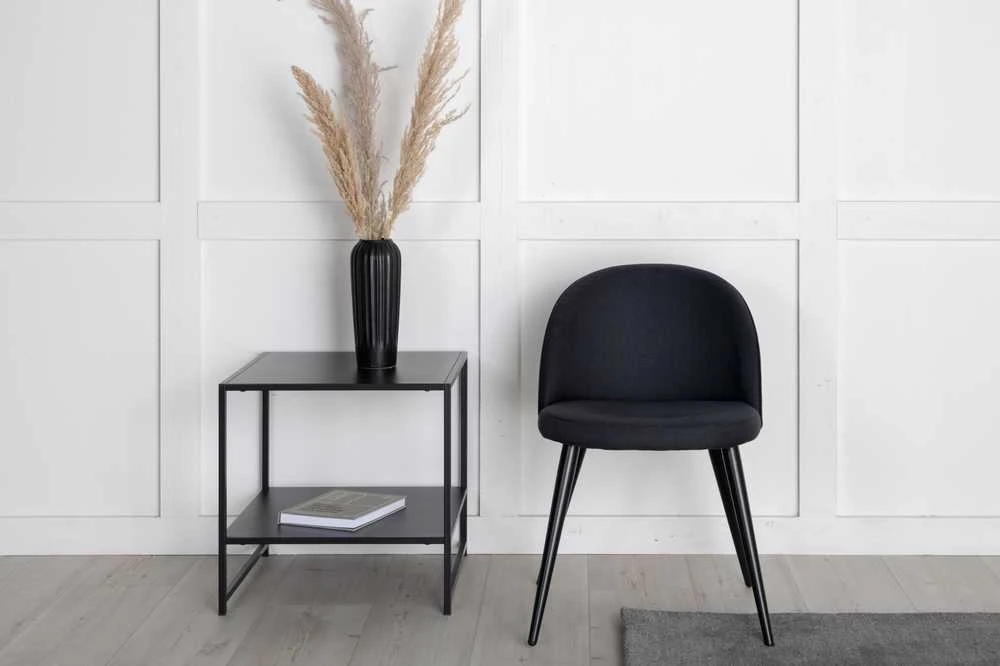 Venture Design Venture Home Valgomojo kėdės Velvet, 2vnt., juodos, poliesteris