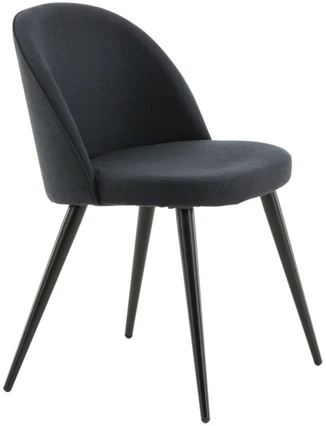 Venture Design Venture Home Valgomojo kėdės Velvet, 2vnt., juodos, poliesteris