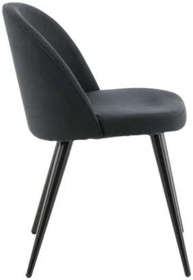 Venture Design Venture Home Valgomojo kėdės Velvet, 2vnt., juodos, poliesteris