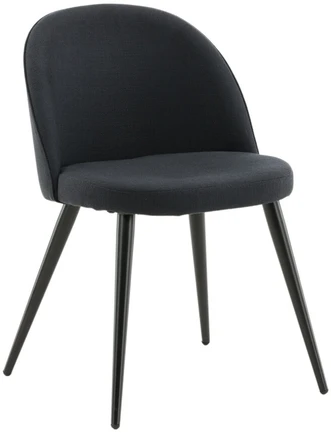 Venture Design Venture Home Valgomojo kėdės Velvet, 2vnt., juodos, poliesteris