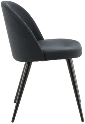 Venture Design Venture Home Valgomojo kėdės Velvet, 2vnt., juodos, poliesteris