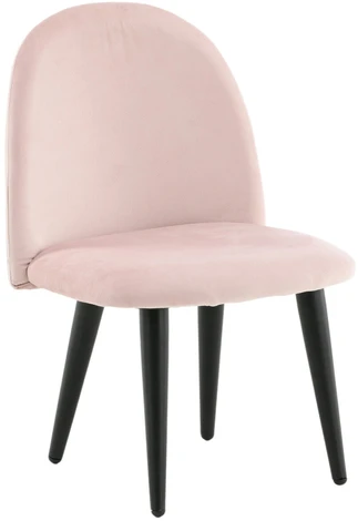 Venture Design Valgomasis kėdė, aksomo audinys XXS 2 vnt., 40x42x61 cm, Rožinė