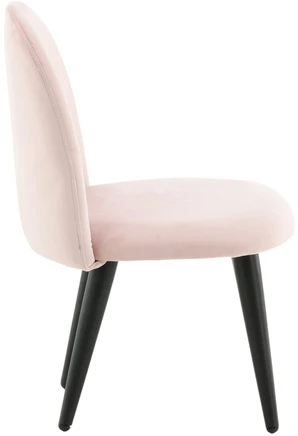 Venture Design Valgomasis kėdė, aksomo audinys XXS 2 vnt., 40x42x61 cm, Rožinė