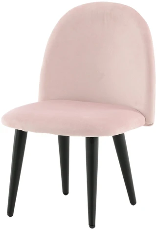 Venture Design Valgomasis kėdė, aksomo audinys XXS 2 vnt., 40x42x61 cm, Rožinė
