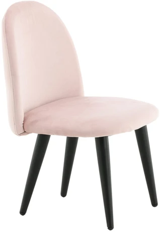 Venture Design Valgomasis kėdė, aksomo audinys XXS 2 vnt., 40x42x61 cm, Rožinė