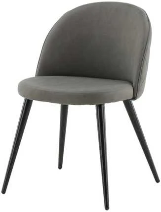 Venture Design Valgomasis kėdė, aksomo audinys, 57x76.5x50 cm, pilka