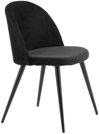Venture Design Venture Home Valgomojo kėdės Velvet, 2vnt., juodos spalvos, aksomas
