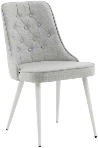 Venture Design Valgomasis kėdė, aksomo prabanga, 66x50x88.5 cm, šviesiai pilka