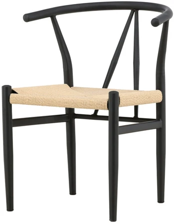 Venture Design Valgomasis kėdė, Alfons, 58x54.5x72 cm, Juoda