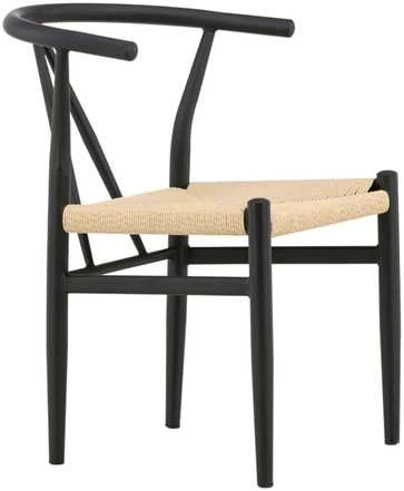 Venture Design Valgomasis kėdė, Alfons, 58x54.5x72 cm, Juoda