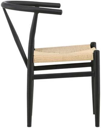 Venture Design Valgomasis kėdė, Alfons, 58x54.5x72 cm, Juoda